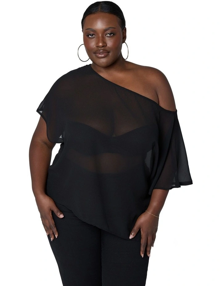 Echo Short Sleeve Sheer Top image 4