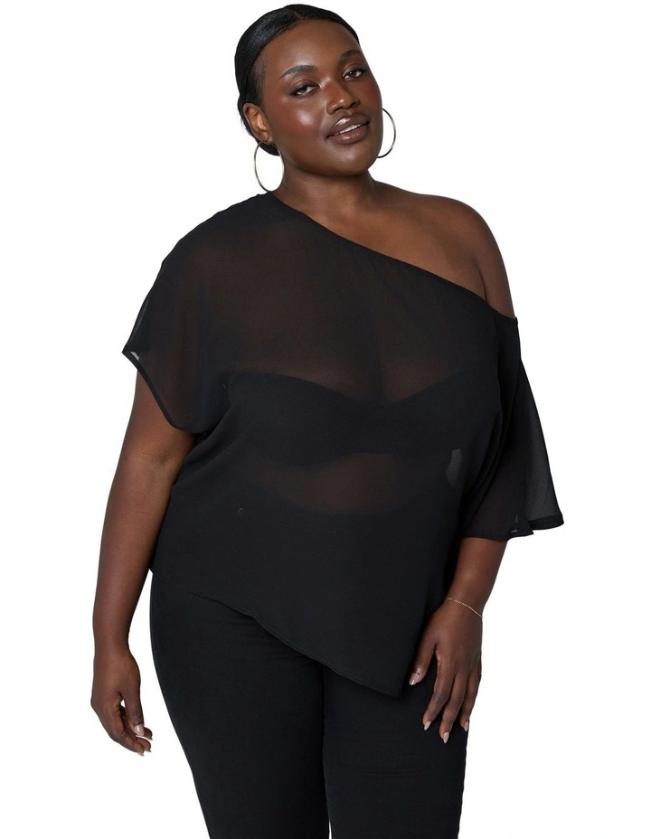Echo Short Sleeve Sheer Top image 5