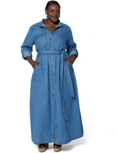 Zara Chambray Maxi Dress