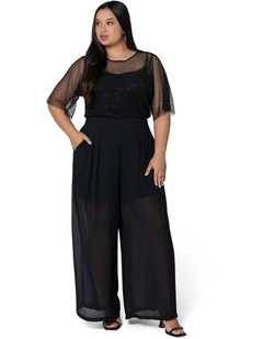 Staged Sheer Pant