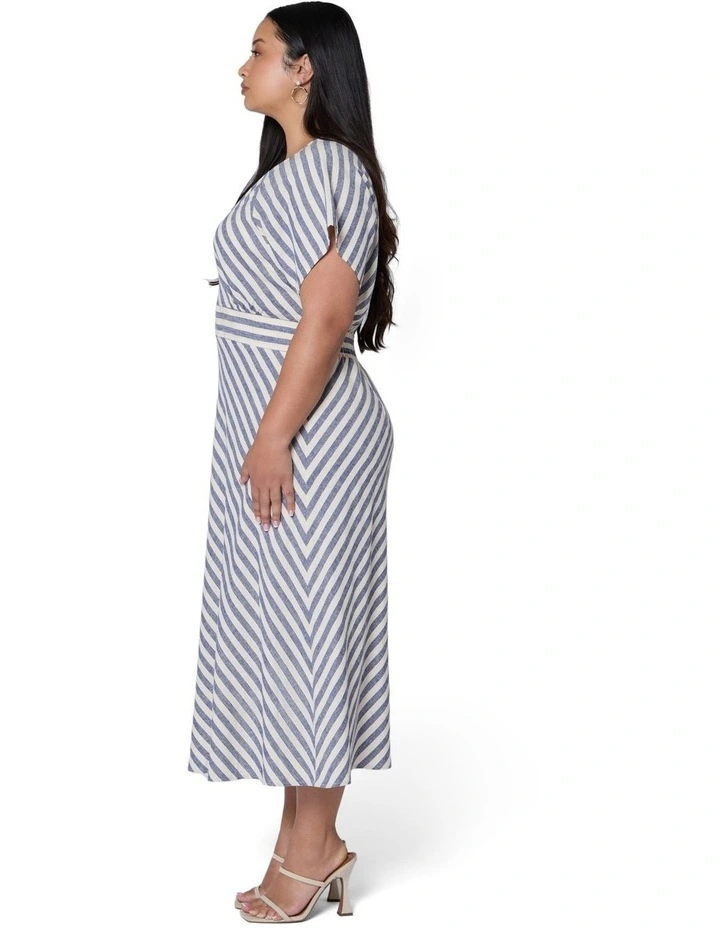 Allegra Linen Stripe Midi Dress image 3