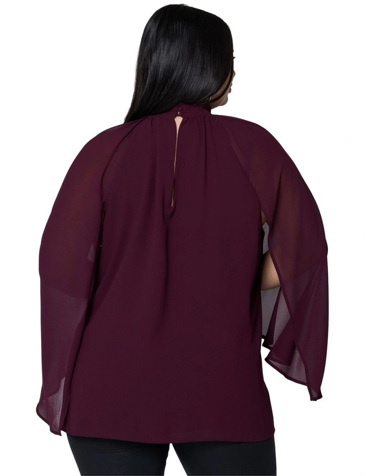 Fire and Rain Cape Blouse image 2