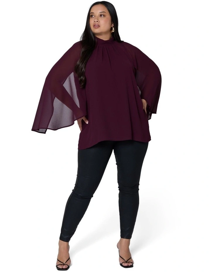 Fire and Rain Cape Blouse image 4