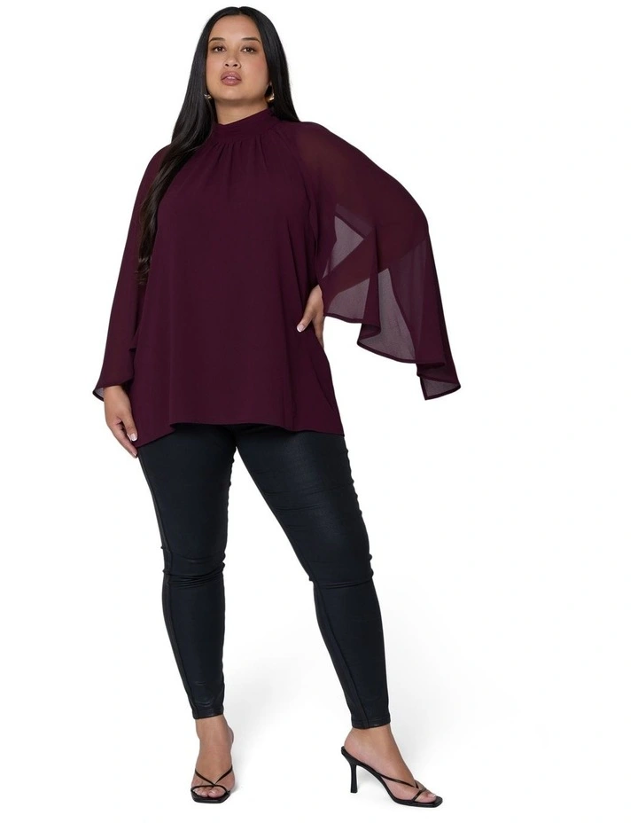 Fire and Rain Cape Blouse image 5