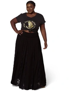 Gilded Meadows Maxi Skirt