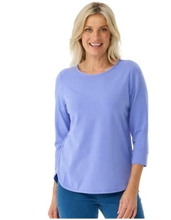 Eternity Modal/cotton 3/4 Sleeve Top