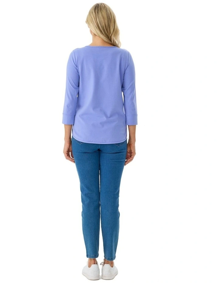 Eternity Modal/cotton 3/4 Sleeve Top image 2