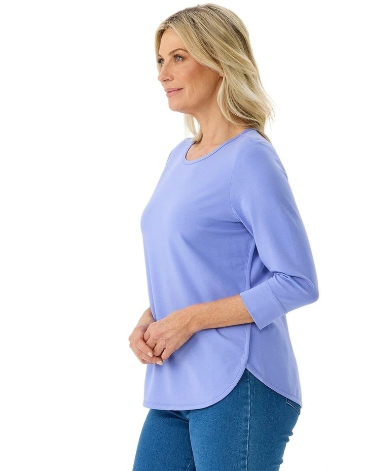 Eternity Modal/cotton 3/4 Sleeve Top image 3