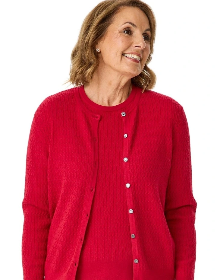 Clovelly Mini Cable Cardigan image 5