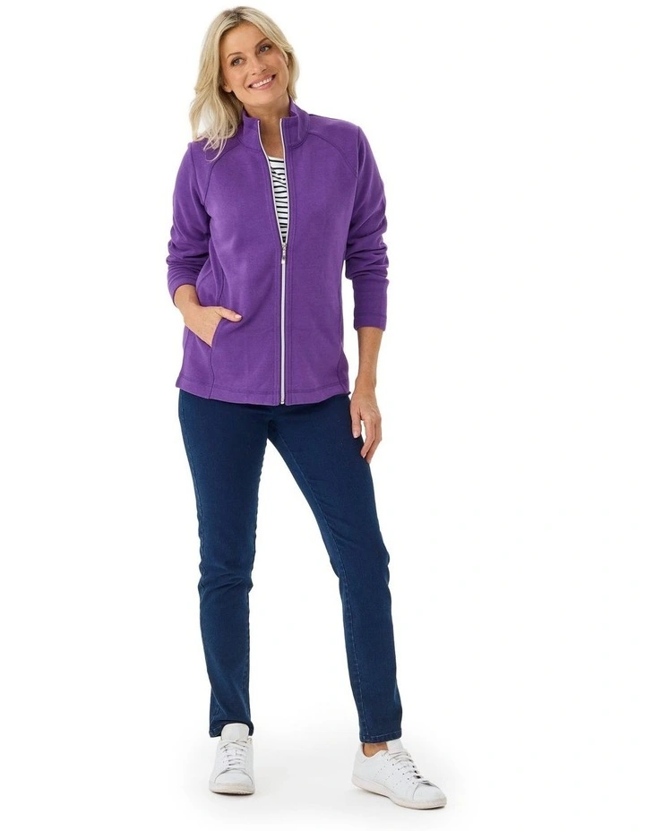Haven French Rib Zip Up Jacket image 7