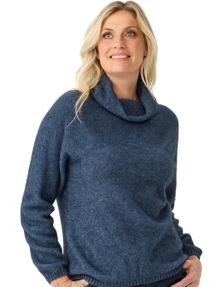Possum Moss Stitch Cowl Sweater image 5