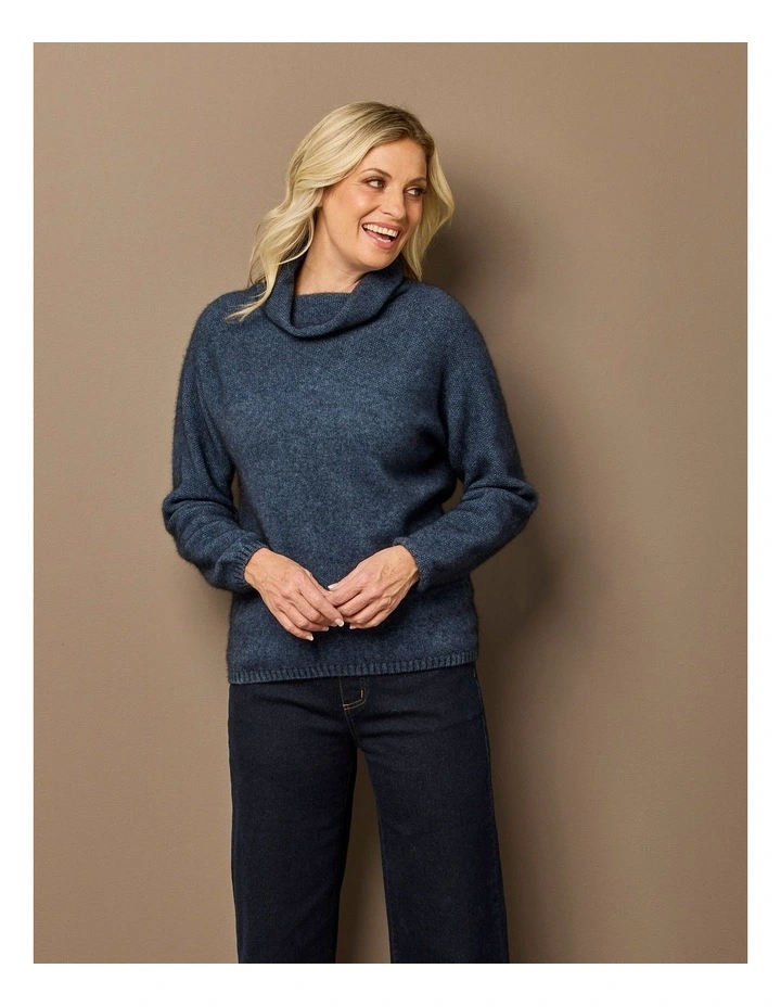 Possum Moss Stitch Cowl Sweater image 7
