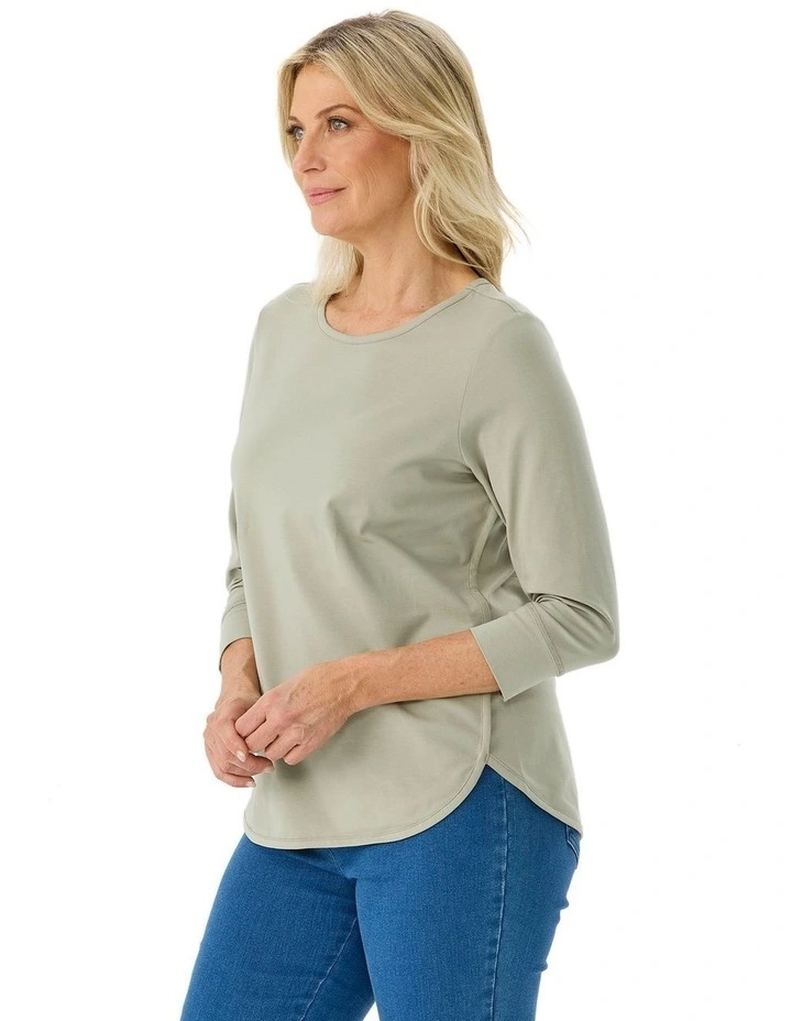 Eternity Modal/cotton 3/4 Sleeve Top image 3