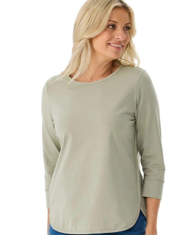 Eternity Modal/cotton 3/4 Sleeve Top image 5