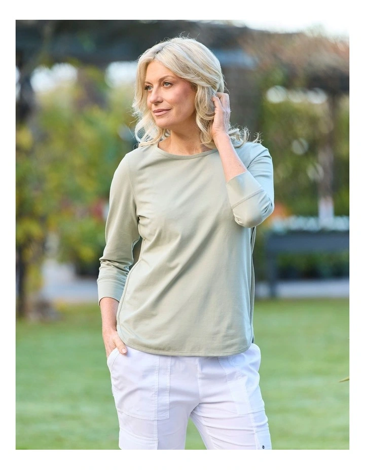 Eternity Modal/cotton 3/4 Sleeve Top image 6