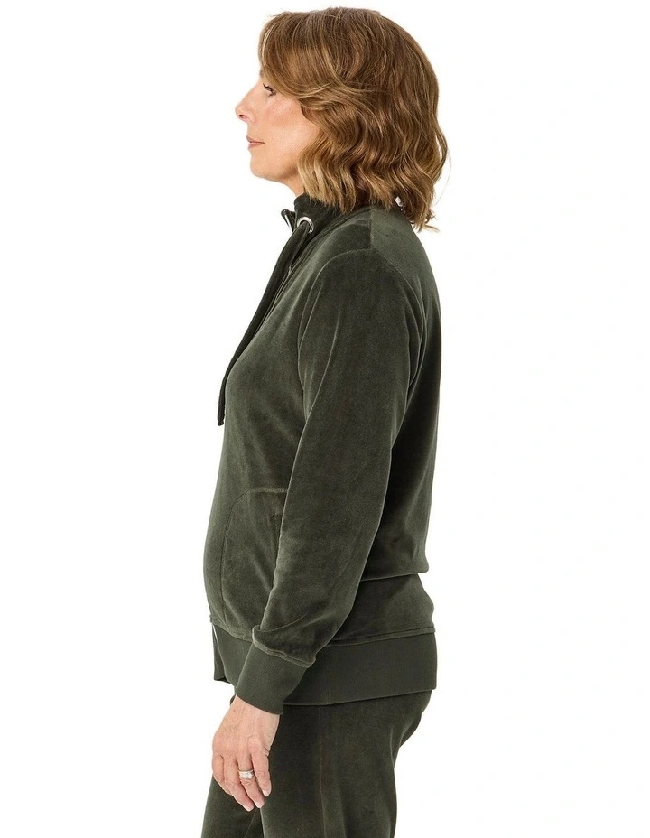 Valley Zip Up Velour Jacket image 3