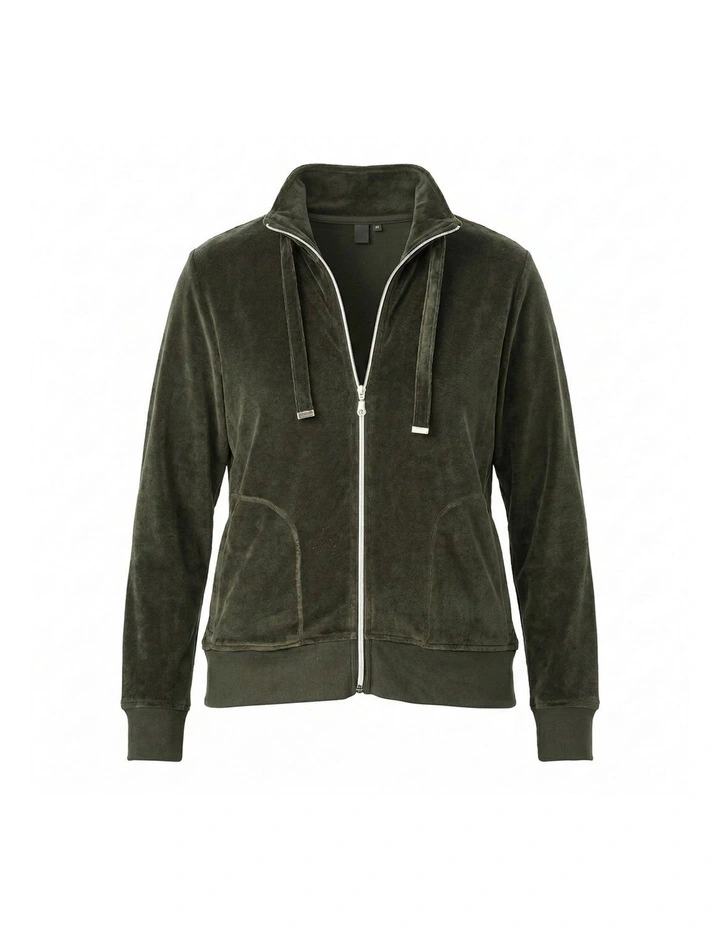 Valley Zip Up Velour Jacket image 6
