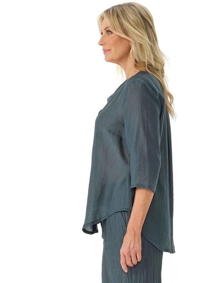 Casino 1 Btn 3/4 Sleeve Tunic image 3