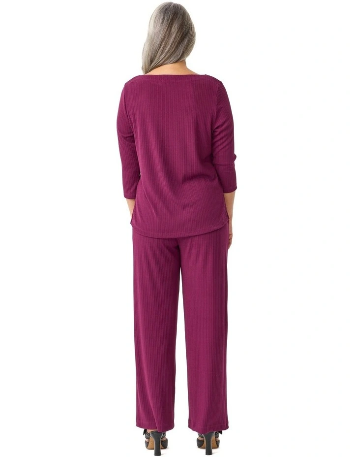 Tempest Boat Neck 3/4 Sleeve Top image 2