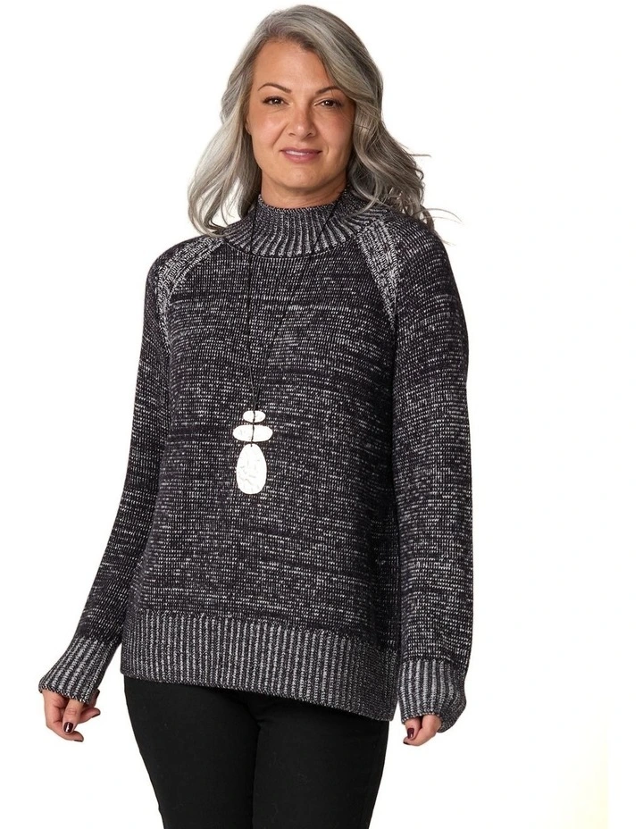 Plated Raglan Sweater image 1