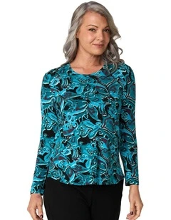 Bocelli Print Long Sleeve Top