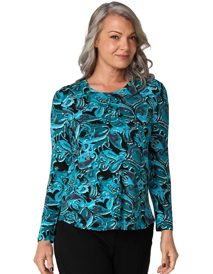 Bocelli Print Long Sleeve Top image 1