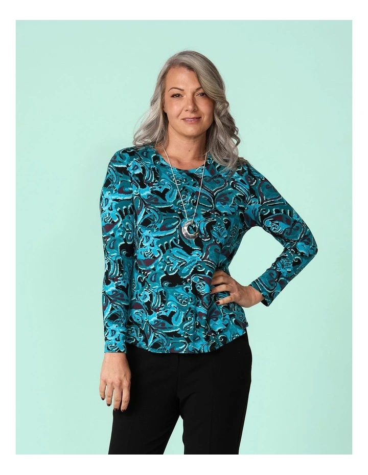 Bocelli Print Long Sleeve Top image 7