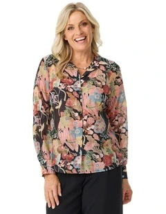 Piastra Long Sleeve High Low Shirt