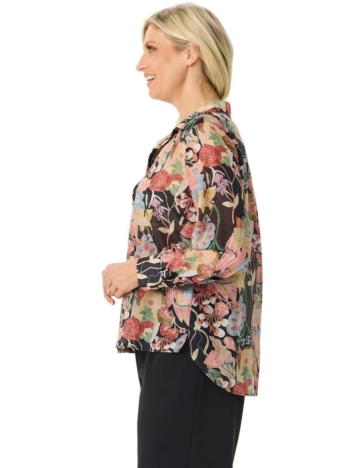 Piastra Long Sleeve High Low Shirt image 3
