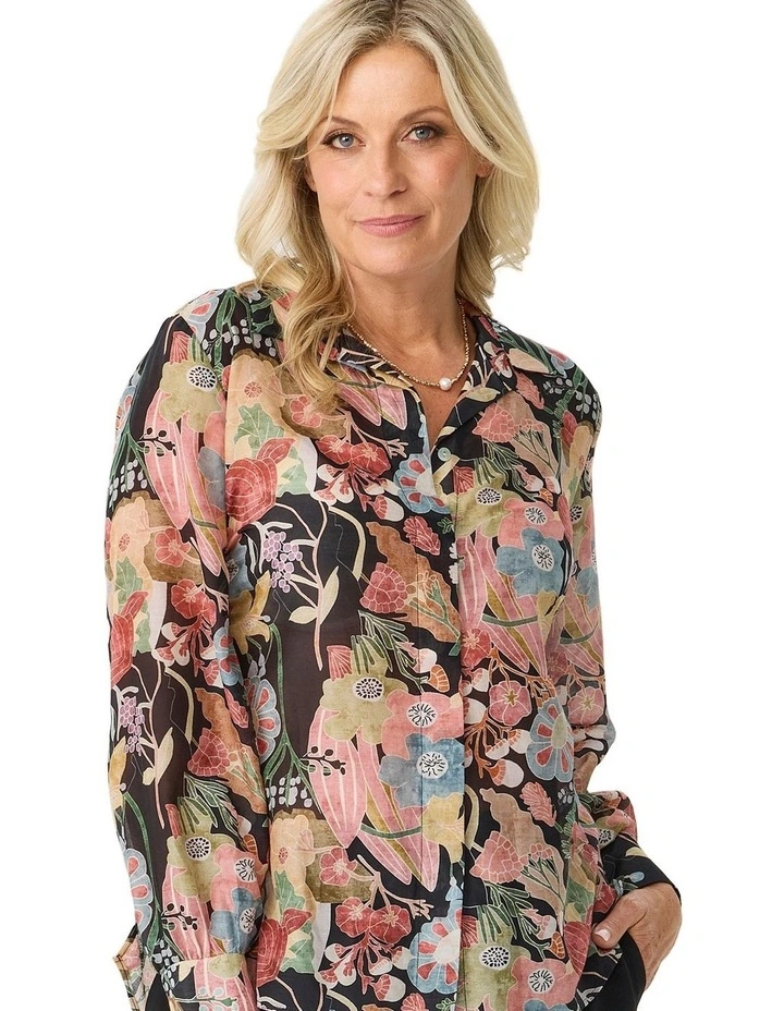 Piastra Long Sleeve High Low Shirt image 5