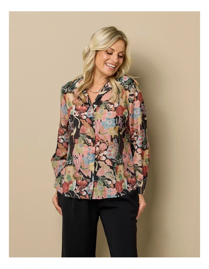 Piastra Long Sleeve High Low Shirt image 7