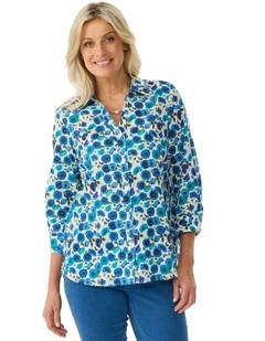 Poppies 3/4 Sleeve Shirt