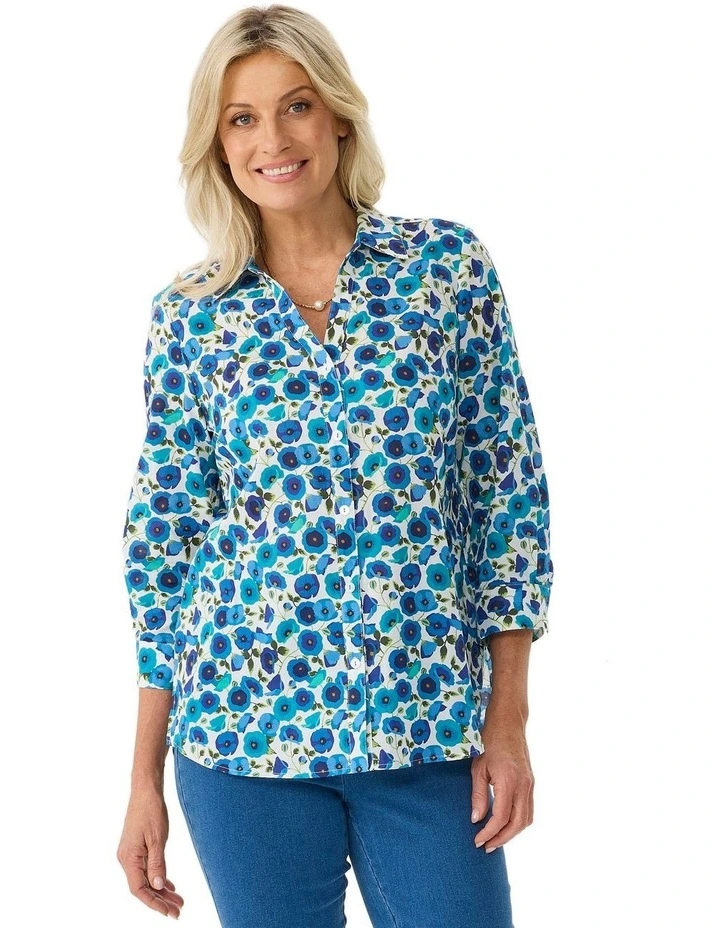 Poppies 3/4 Sleeve Shirt image 1