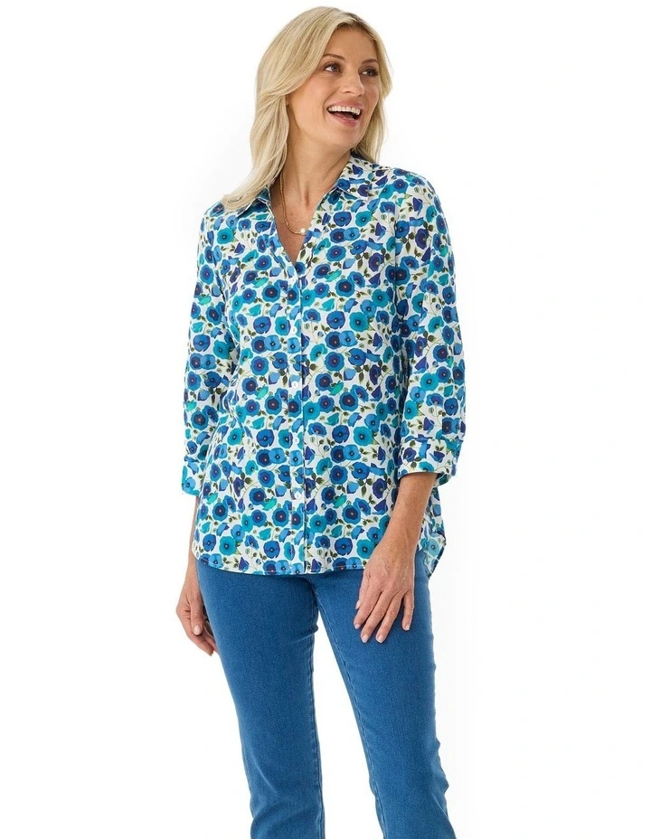 Poppies 3/4 Sleeve Shirt image 7