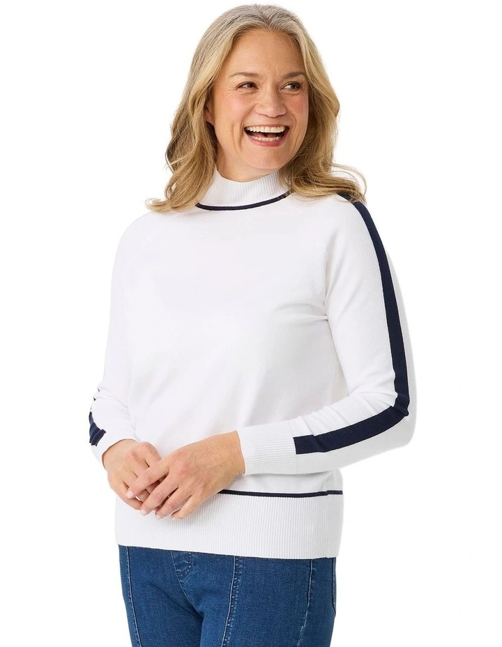 Jethro Contrast Trim Sweater image 1