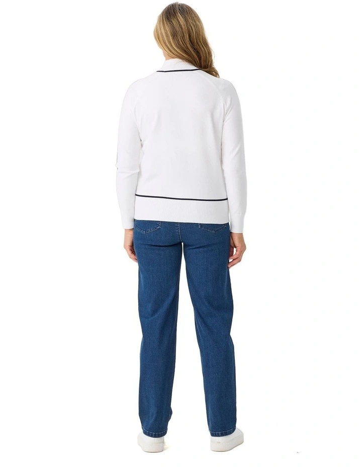 Jethro Contrast Trim Sweater image 2