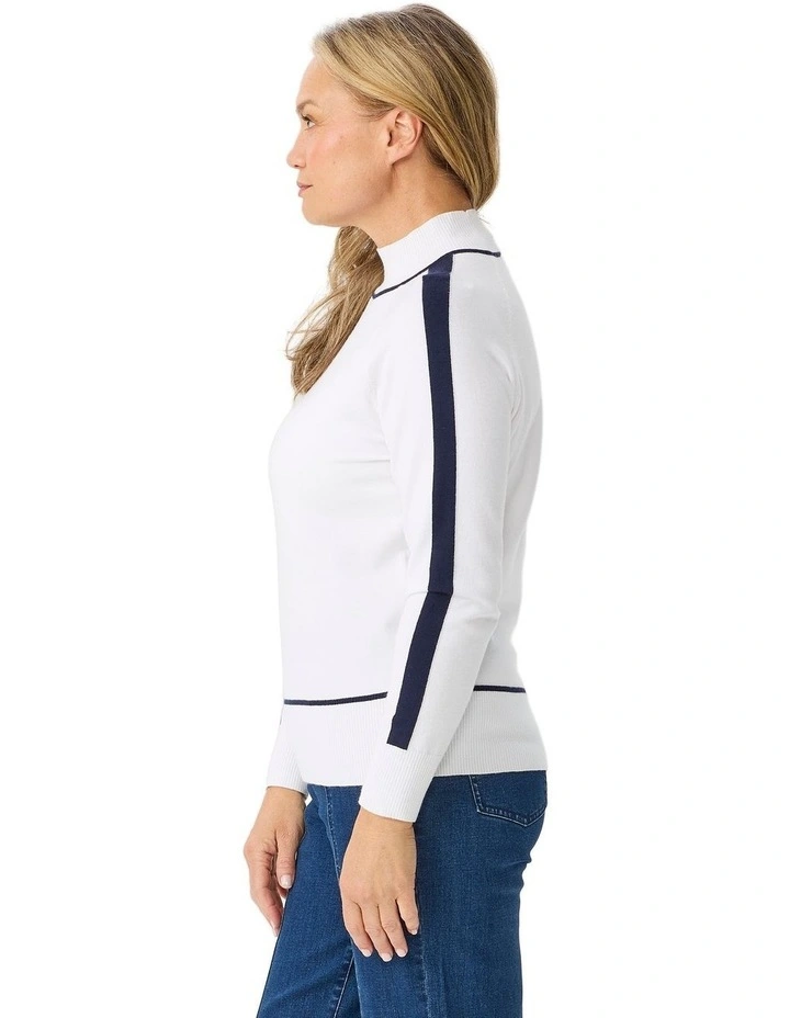 Jethro Contrast Trim Sweater image 3