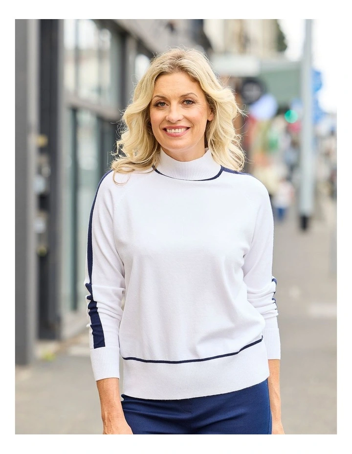Jethro Contrast Trim Sweater image 5