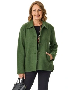 Aitken Boiled Wool Button Cardigan