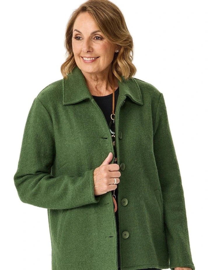 Aitken Boiled Wool Button Cardigan image 7