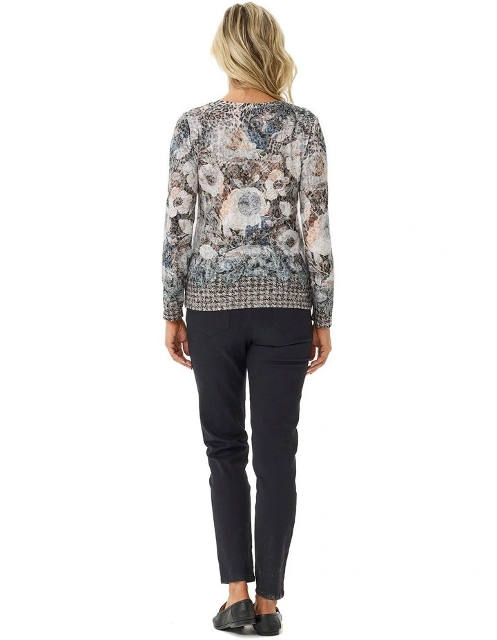 Raquel Long Sleeve Burnout Top image 2