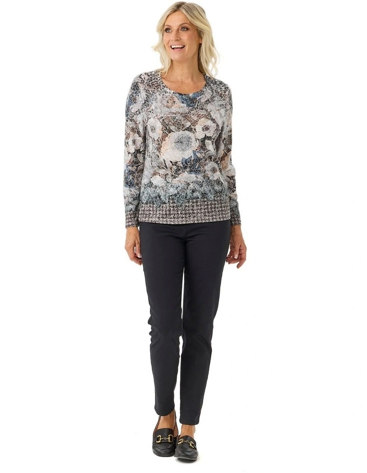 Raquel Long Sleeve Burnout Top image 4