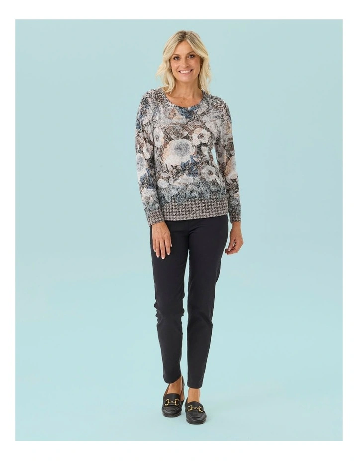 Raquel Long Sleeve Burnout Top image 5