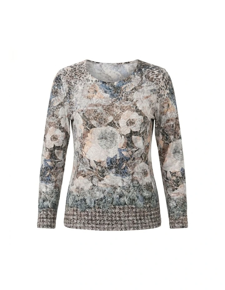 Raquel Long Sleeve Burnout Top image 6