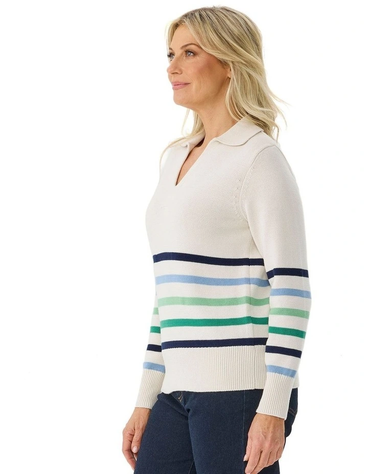 Kelsey Stripe Long Sleeve Sweater image 3