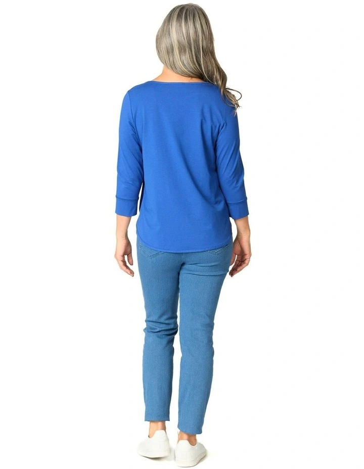 Eternity Modal/cotton 3/4 Sleeve Top image 2