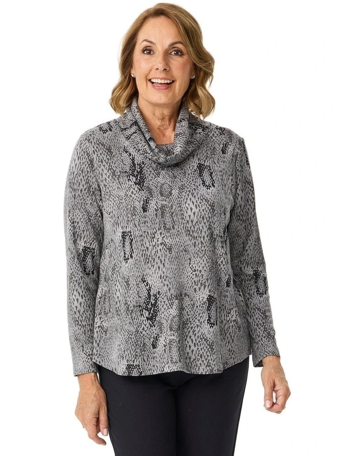 Belmont Cowl Neck Long Sleeve Top image 1