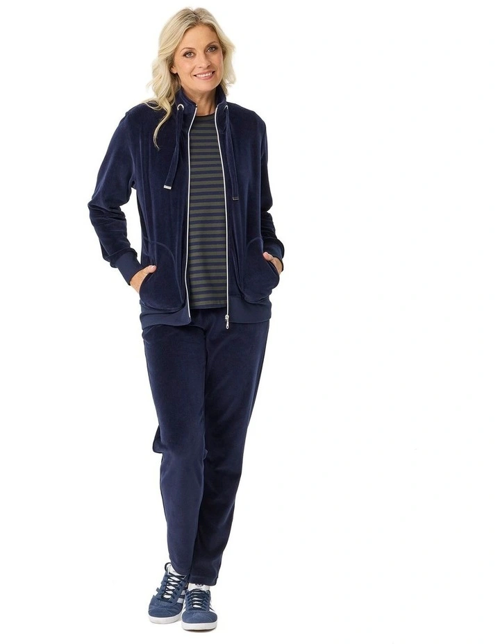 Valley Zip Up Velour Jacket image 4