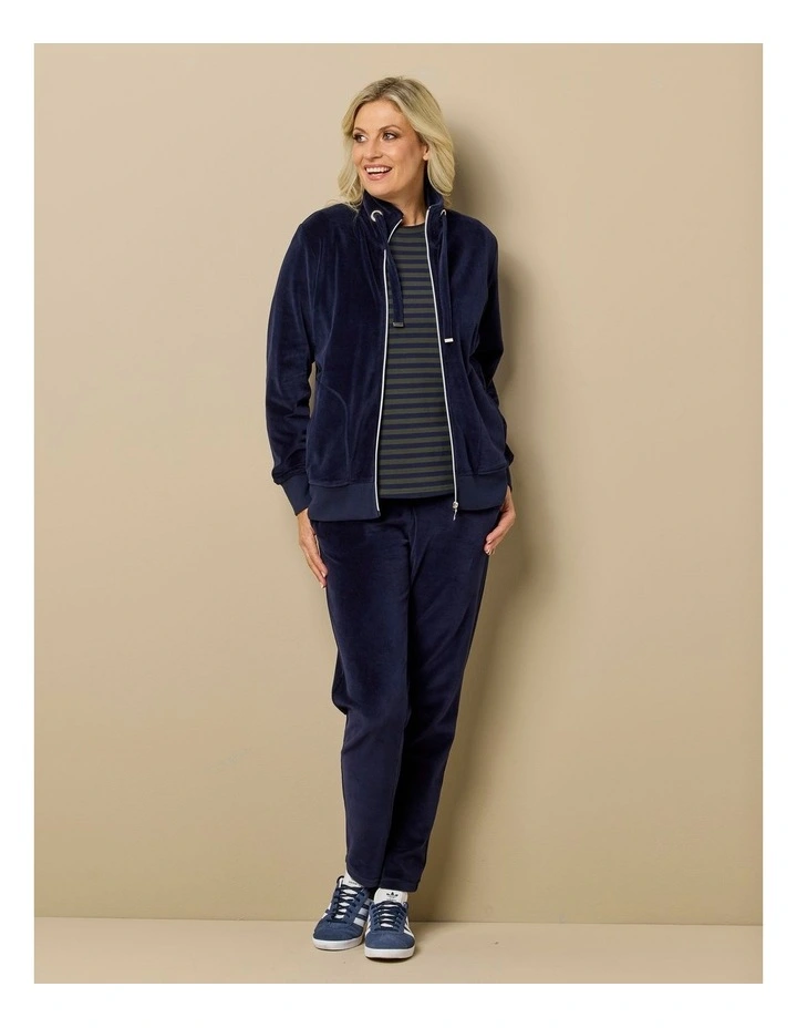 Valley Zip Up Velour Jacket image 5