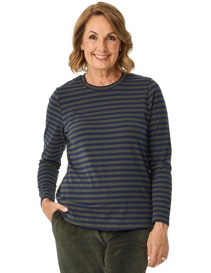 Oslo Long Sleeve Stripe Top image 1